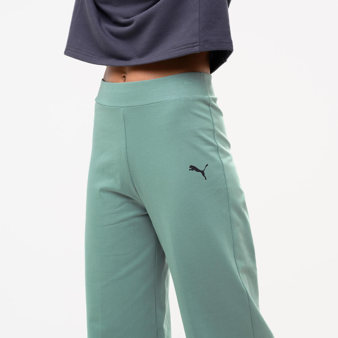Pantalon droit en coton femme