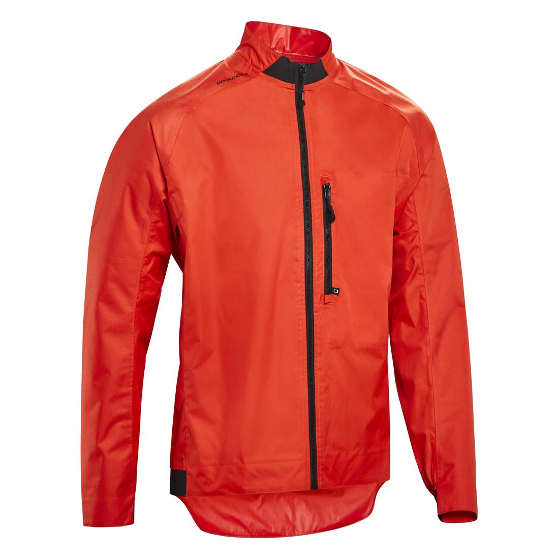 Veste coupe pluie velo vtt confort 500 rouge