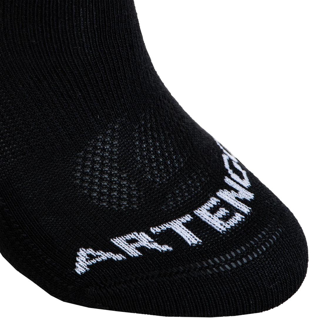 CHAUSSETTES DE SPORT ENFANT HAUTES ARTENGO RS 160 BLANC MARINE BLANC LOT DE 3