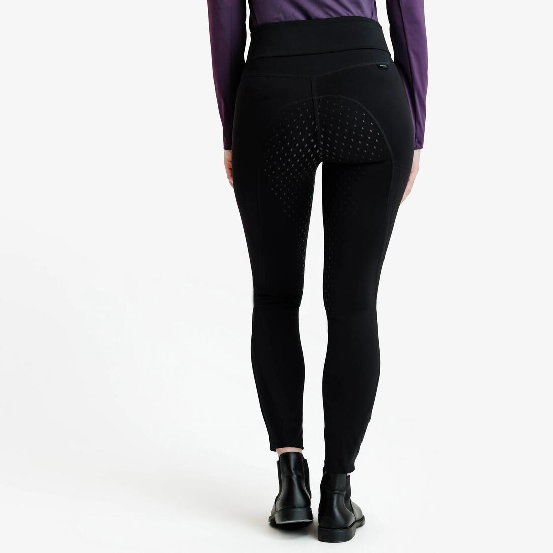 Legging équitation full grip Femme - 500 marine