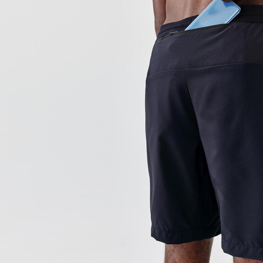 Short de running homme - kiprun run 500 dry – noir