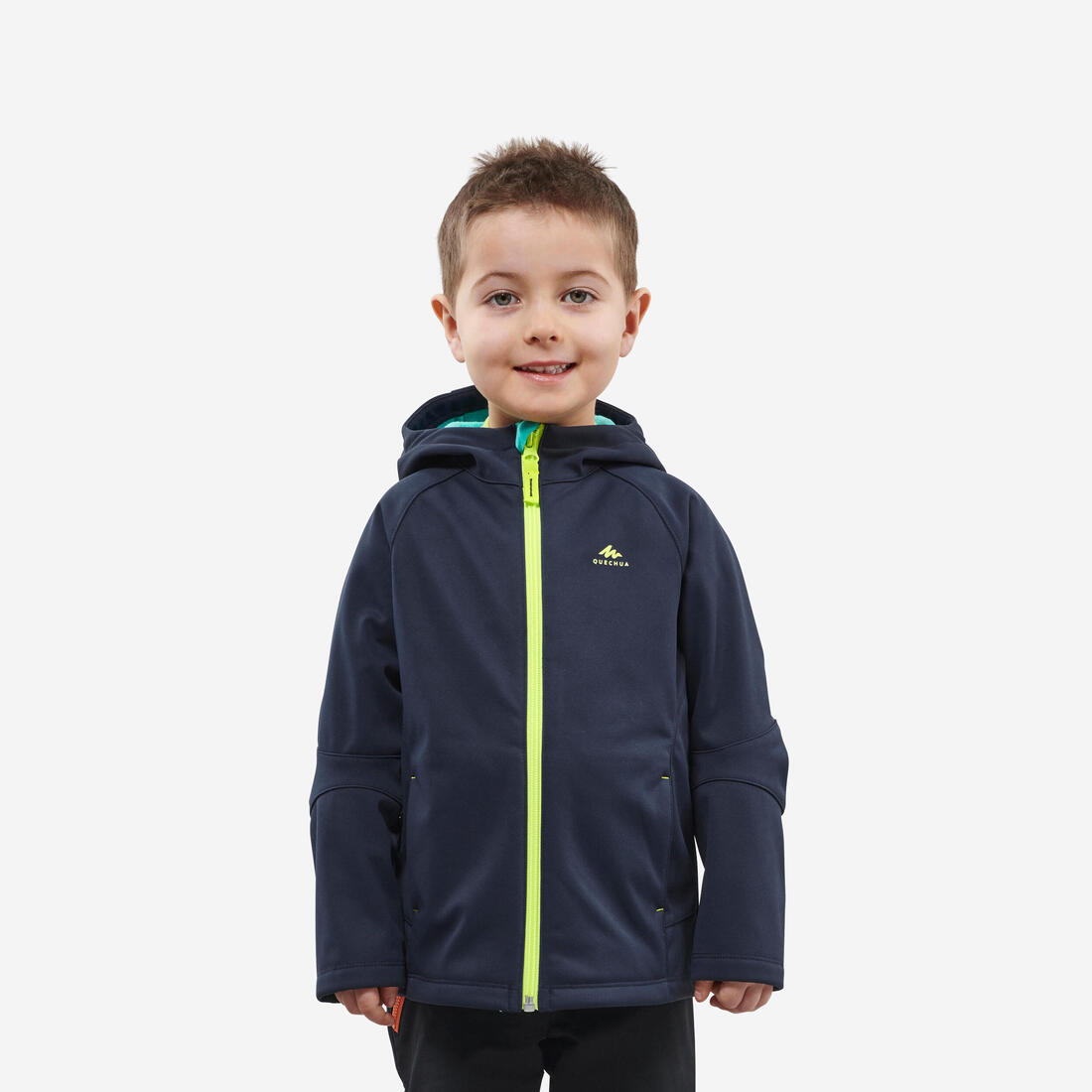 Veste softshell de randonnée enfant 2-6 ans, MH900 bleu – bleu marine