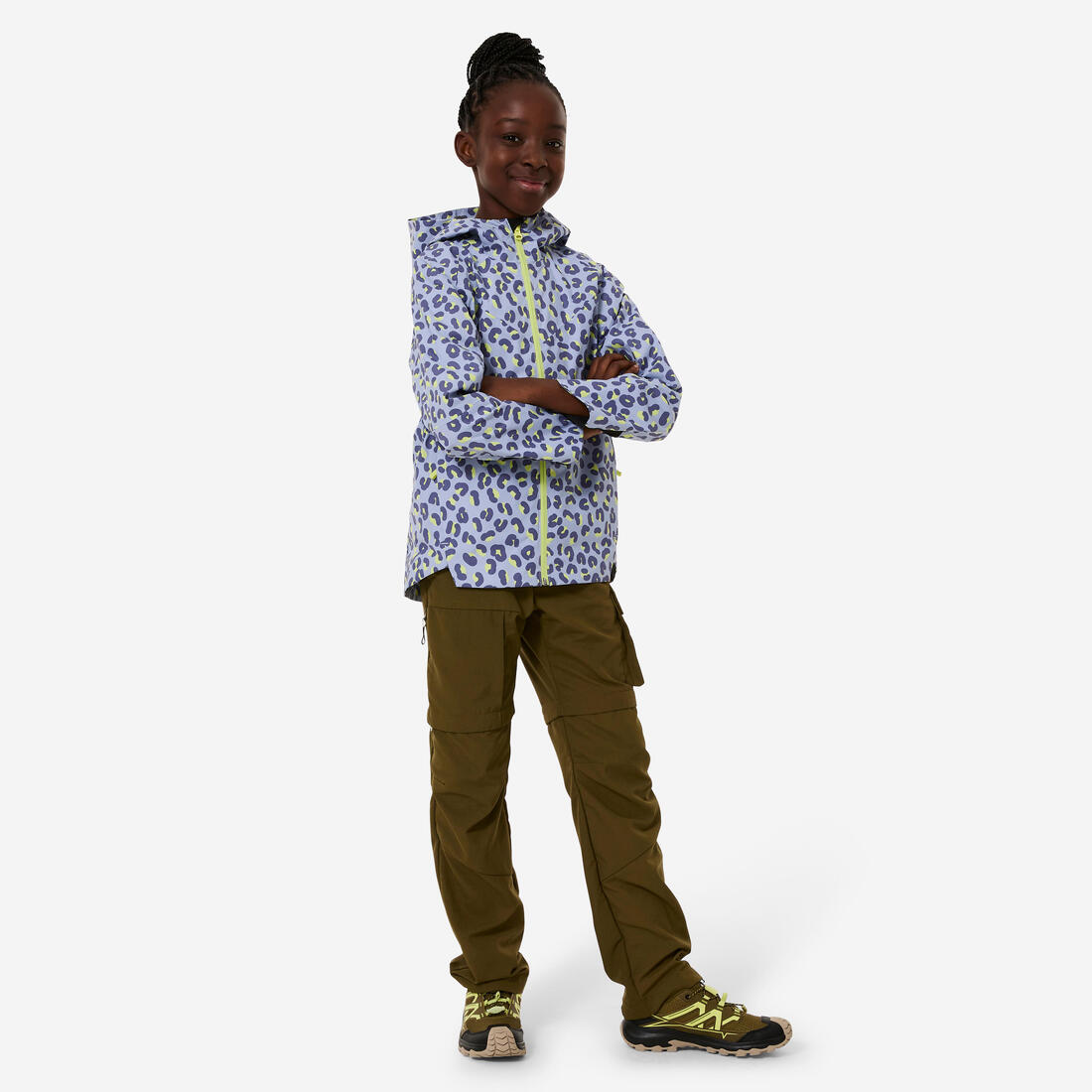 Veste imperméable de randonnée enfant, MH500 tw