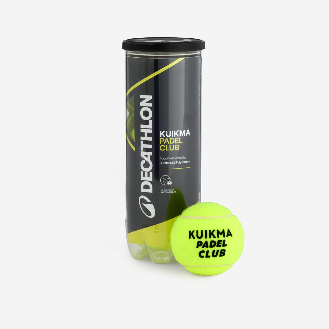 Tube de 3 balles de padel pressurisées - Kuikma PB Club