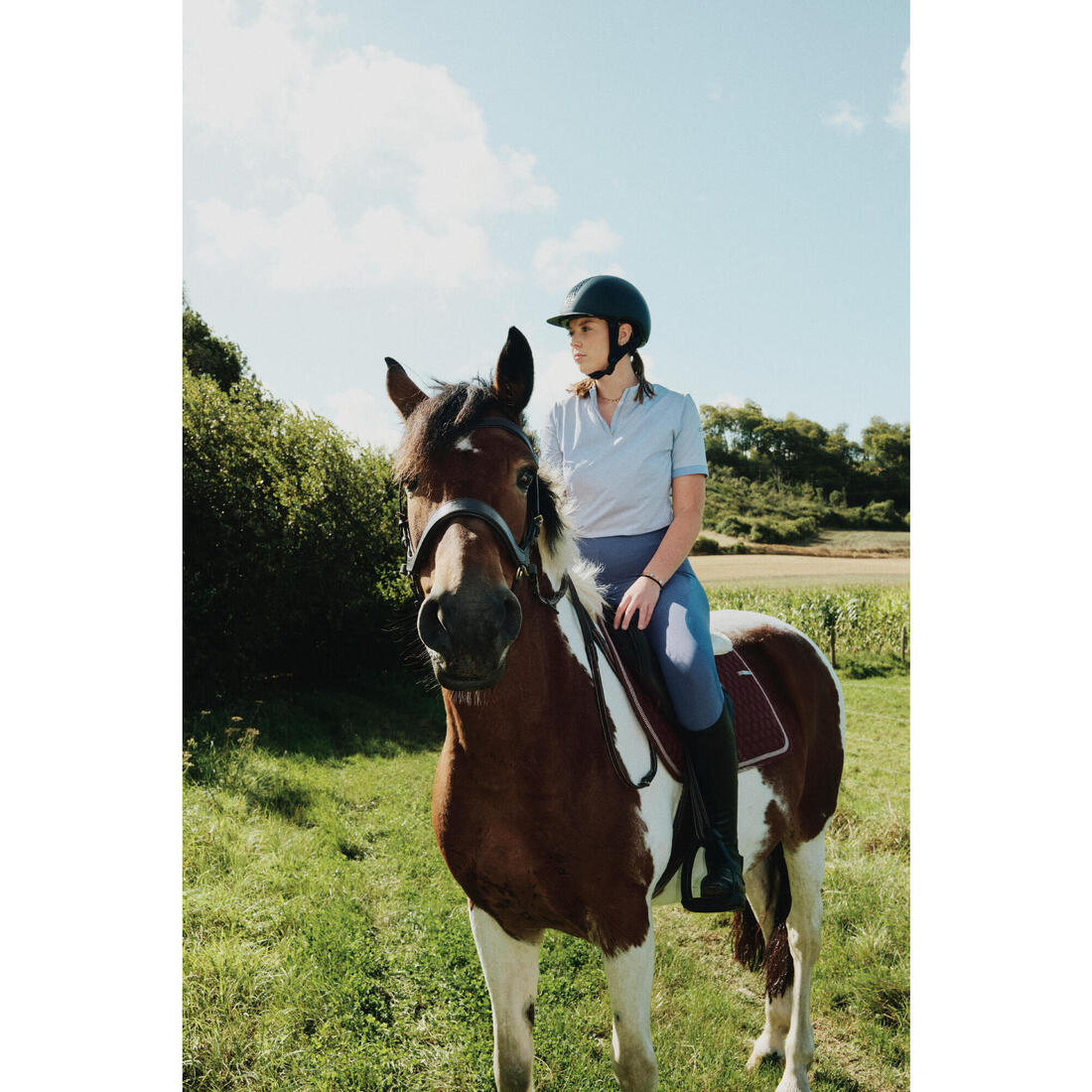 LEGGING EQUITATION LEGER FULLGRIP  FEMME - Eté