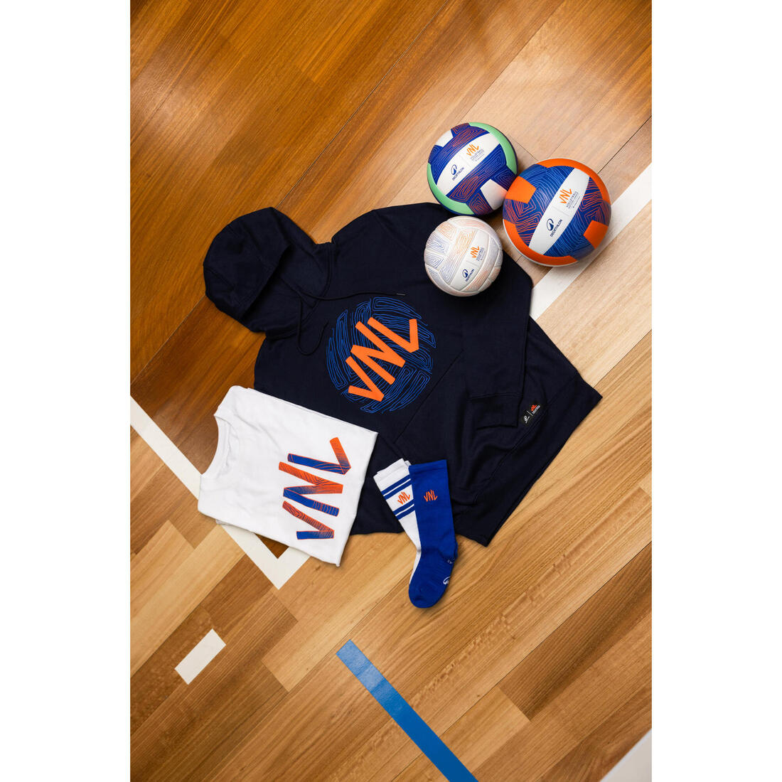 Genouillères de volley officielles de la VNL adulte, VKP100 noir