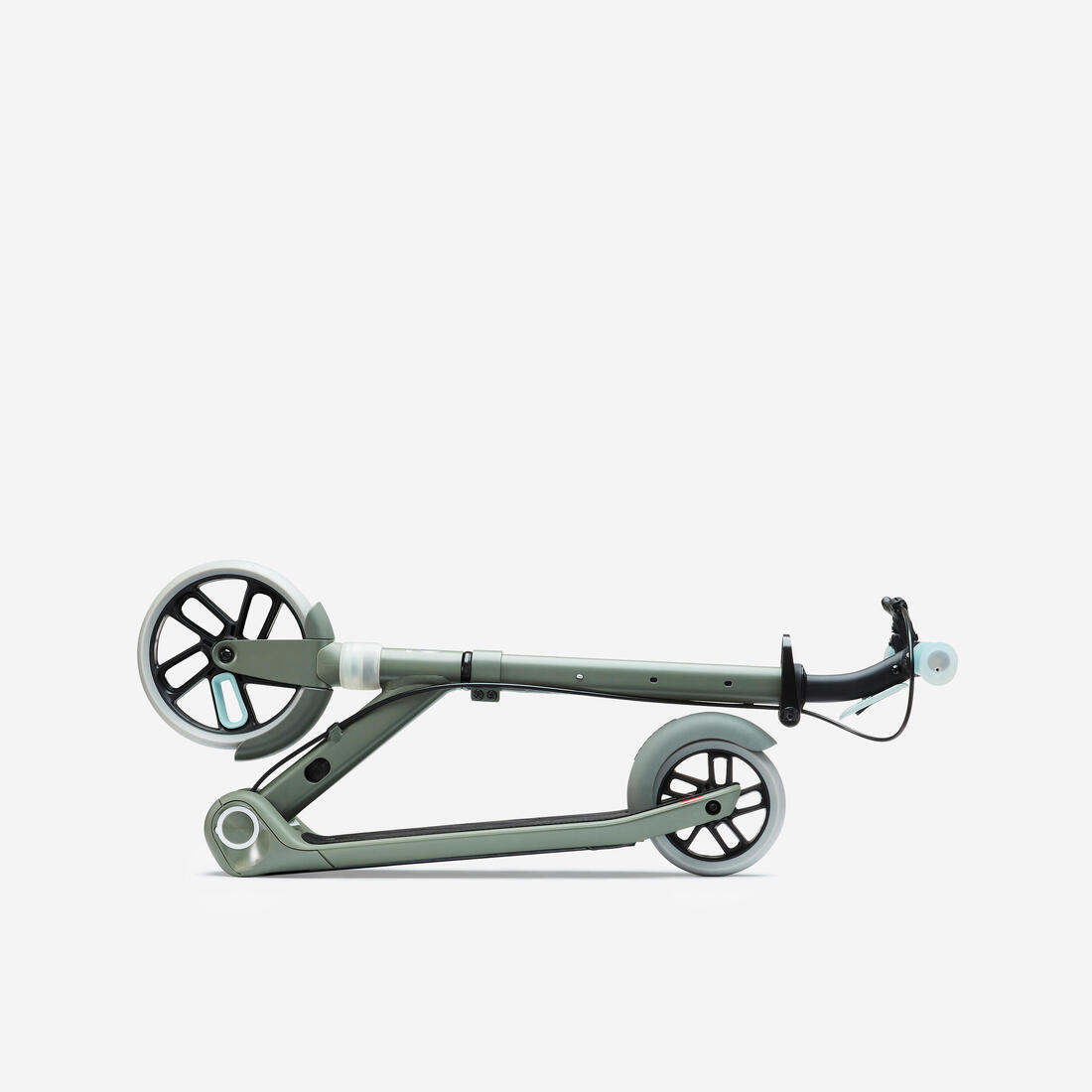 Trottinette junior m900 vert kaki et touche