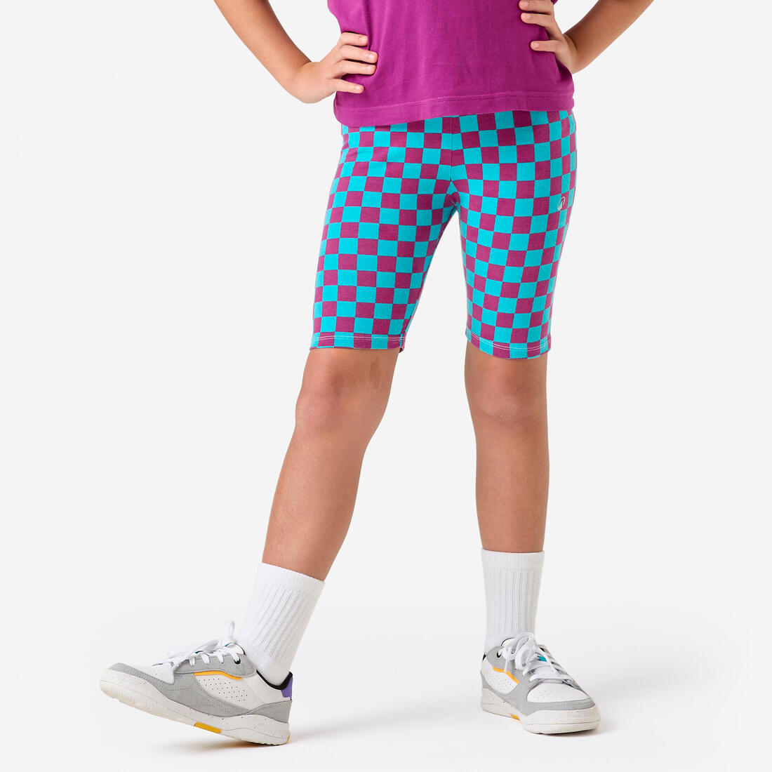 Cycliste multisport coton fille, imprimé