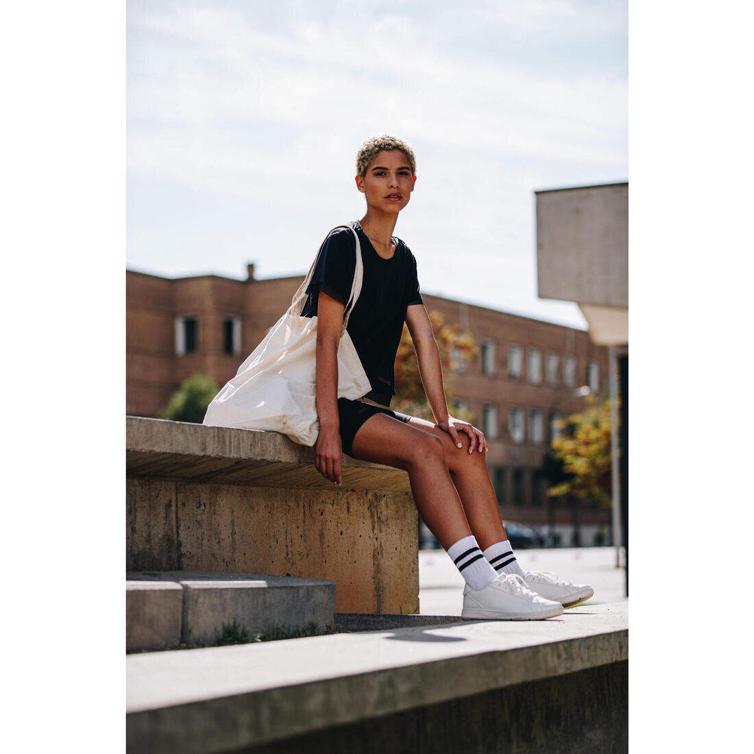 Chaussures marche urbaine femme Walk Protect kaki