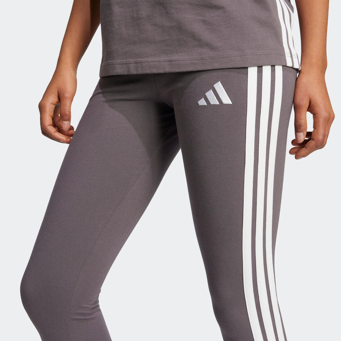 Legging en coton pour femme, gris