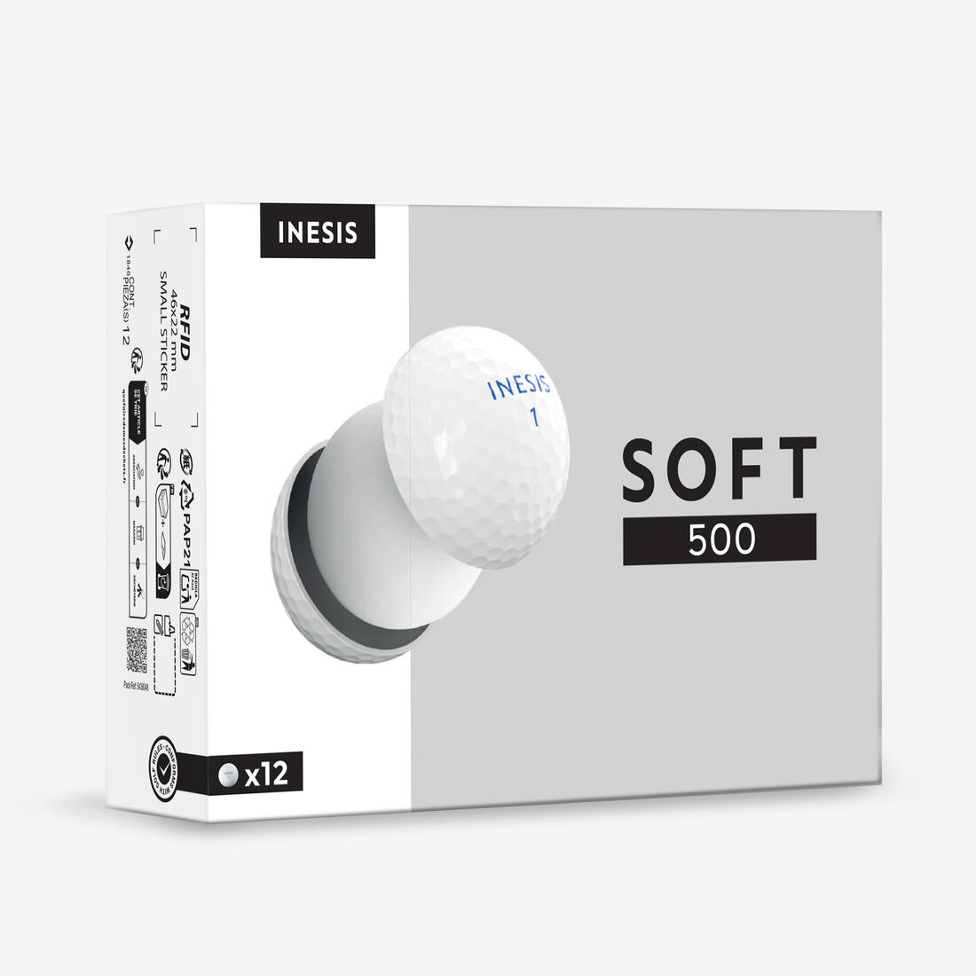Balles golf x12 - INESIS Soft 500