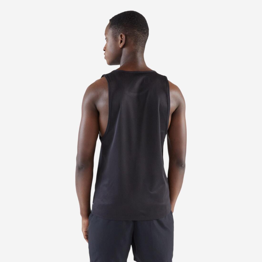 Débardeur running respirant homme - Dry noir