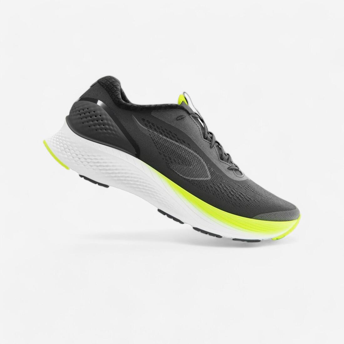 Chaussure de running homme kiprun ks500 2 noir jaune