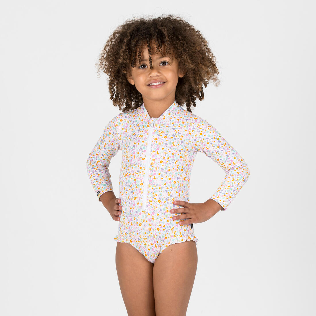 Maillot de bain 1 pièce anti UV manches longues Bébé / Fille - Izia shell