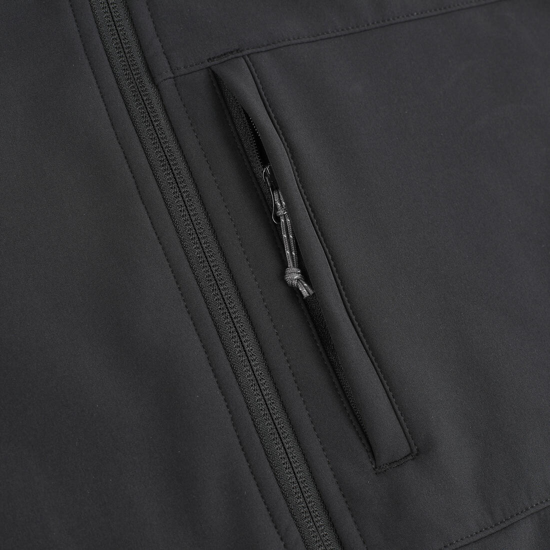 Gilet de trek coupe-vent softshell homme, MT100 noir
