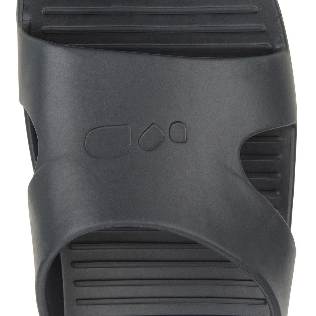 Sandale claquette piscine slap 100 basic gris