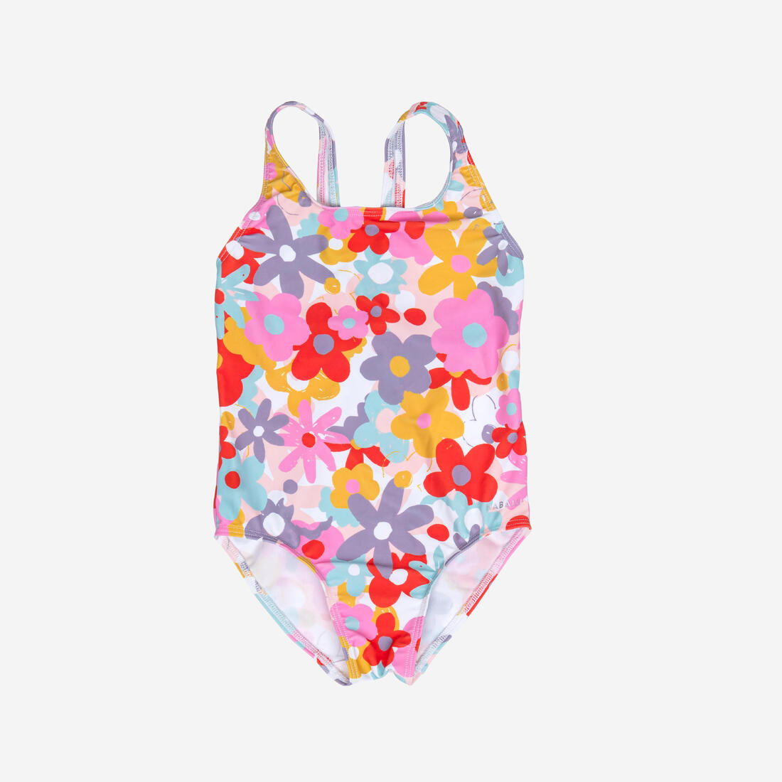 Maillot de bain 1 pièce bébé fille rose imprimé fleurs