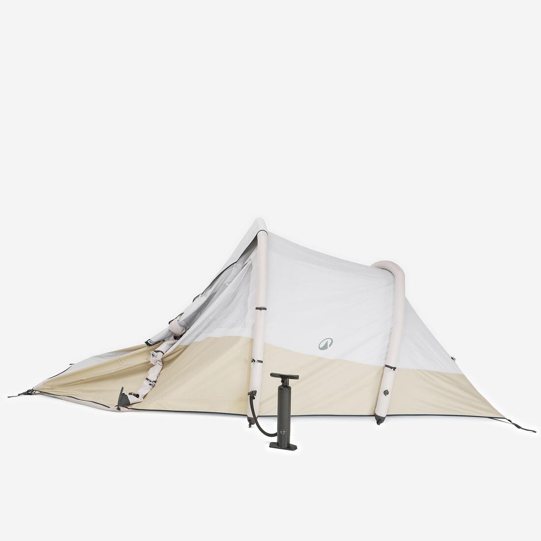 Tente de camping gonflable 4 places, Fresh & Black, Air Seconds 4.1 beige
