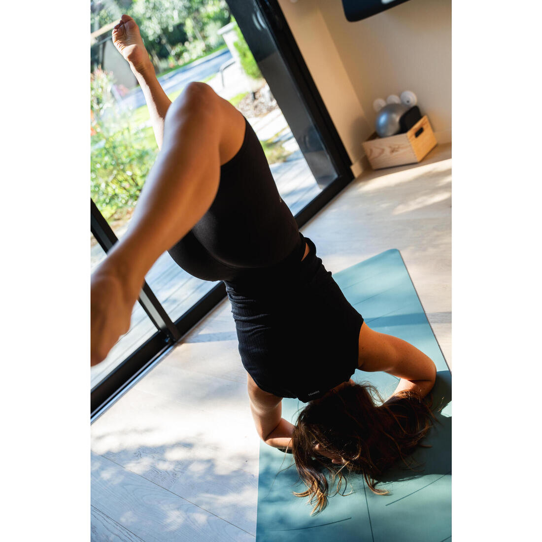 Débardeur de Yoga Extensible pour Femme - Noir Graphite
