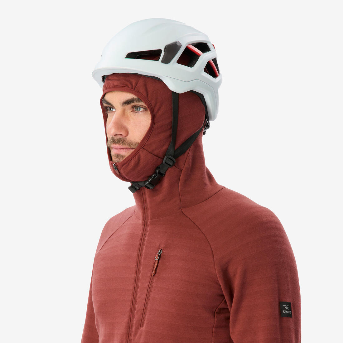 Pull technique à capuche en laine mérinos homme, Resist