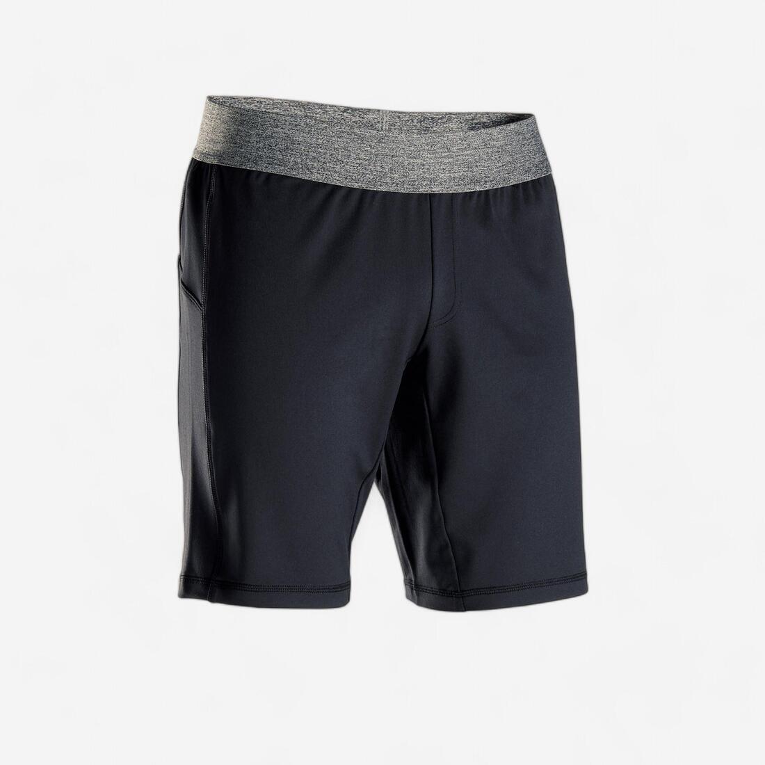 SHORT HOT YOGA ET IYENGAR HOMME GRIS FONCE – noir