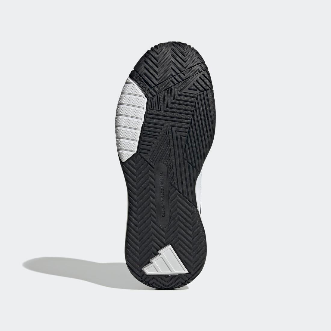 Chaussure de basketball Adulte - Adidas Own The Game 3.0 blanc noir