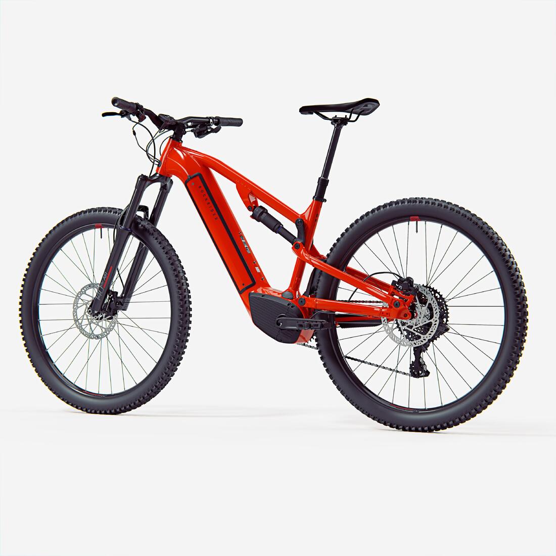 Vélo vtt électrique tout suspendu 29" - e-expl 520 s rouge vif
