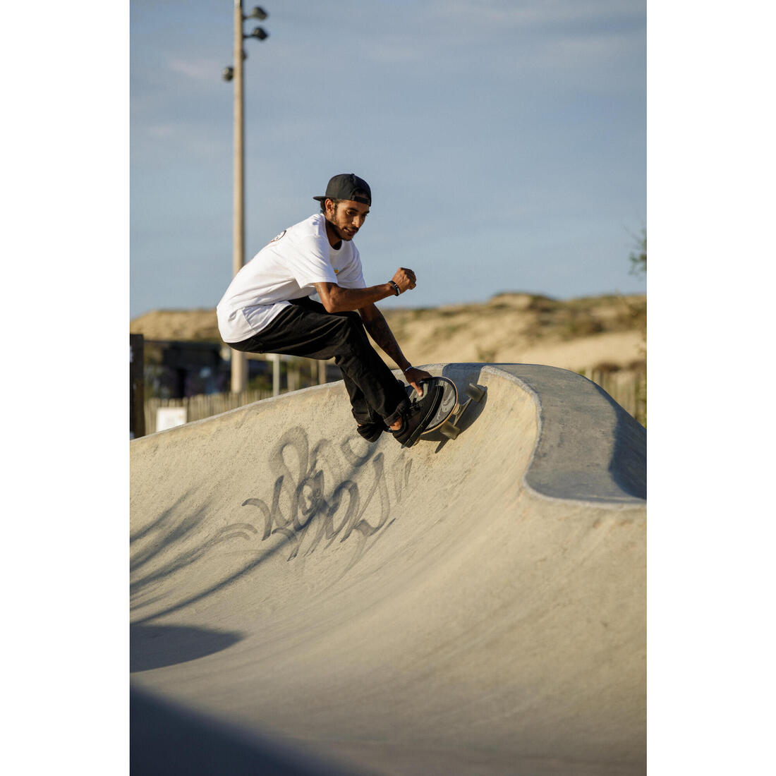 LONGBOARD SURFSKATE SURFTRAINING 34" WHITE OIL