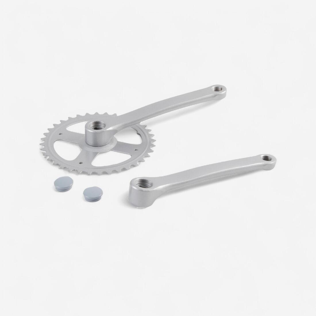 pedalier mono 36t 170mm gris