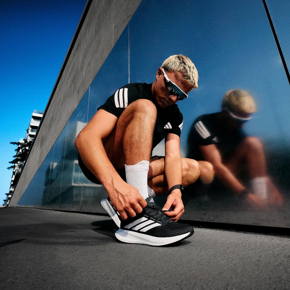 CHAUSSURES DE RUNNING HOMME ADIDAS RUNBLAZE NOIRES