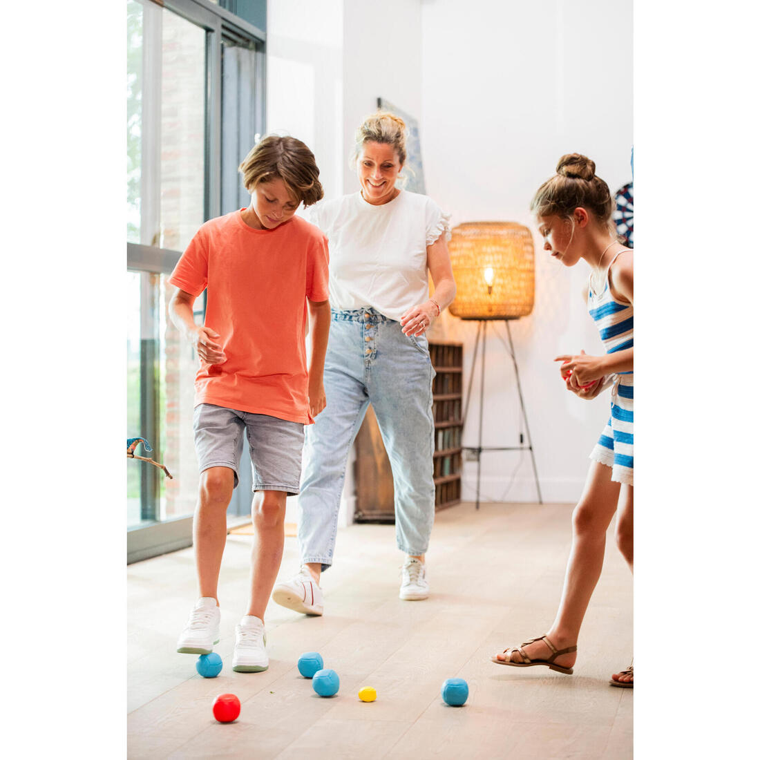 Jeu de 6 boules pétanque loisir ENTER 100 SOFT Intérieur Extérieur