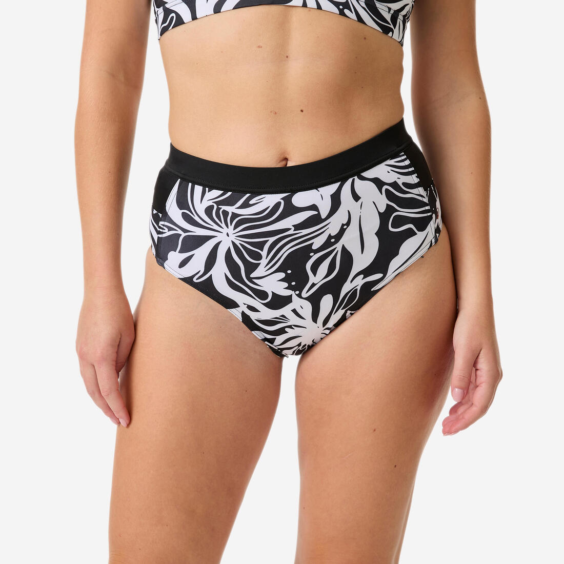 Bas de maillot culotte taille haute surf Femme - Rosa