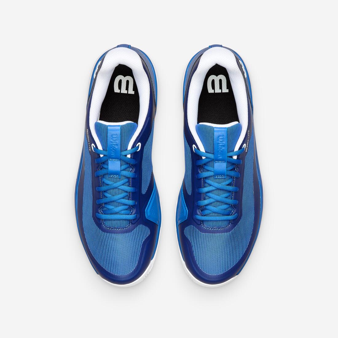 Chaussures de tennis multicourt homme, Rush Pro Lite bleu blanc jaune