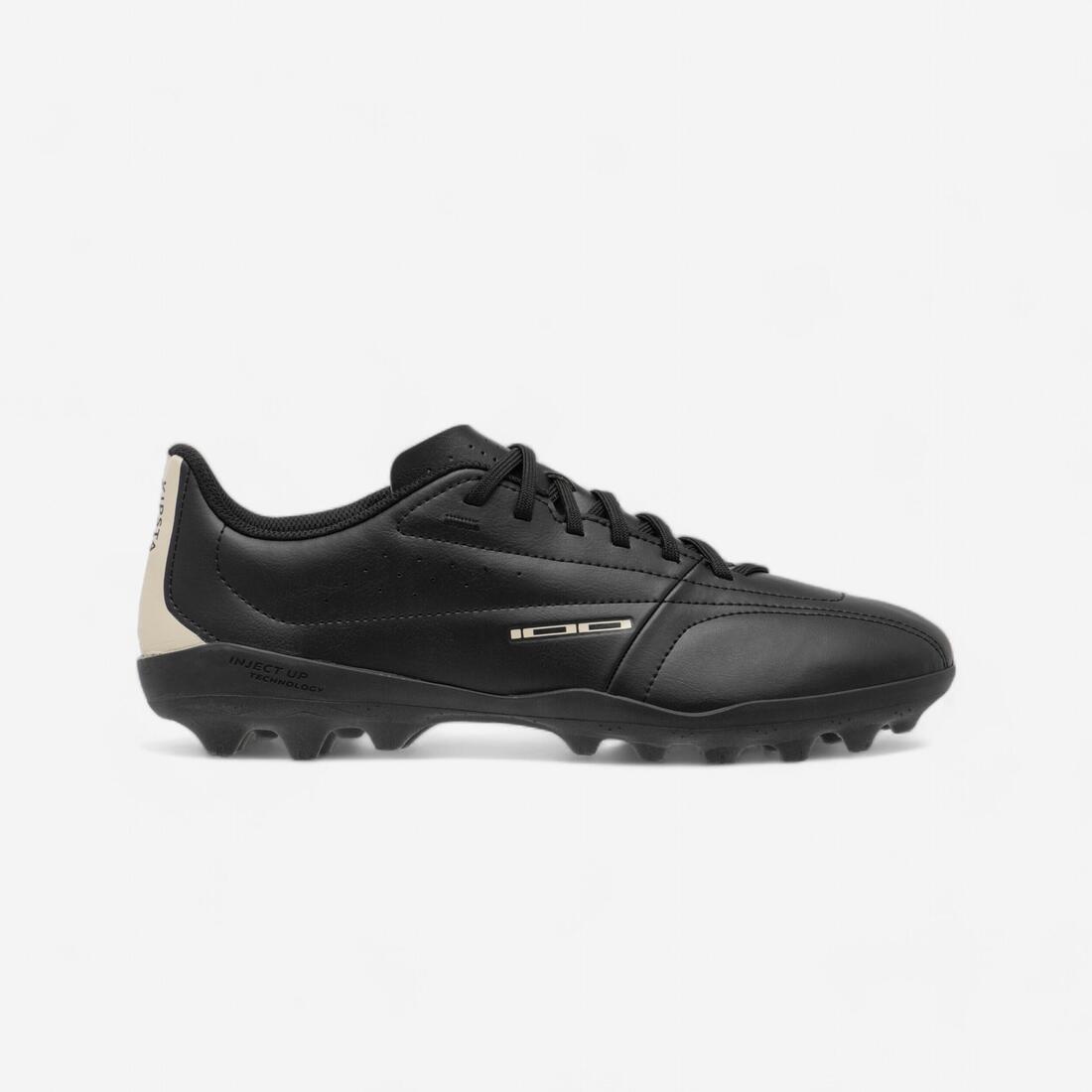 CHAUSSURES DE FOOTBALL 100 MG NOIR – noir fumé