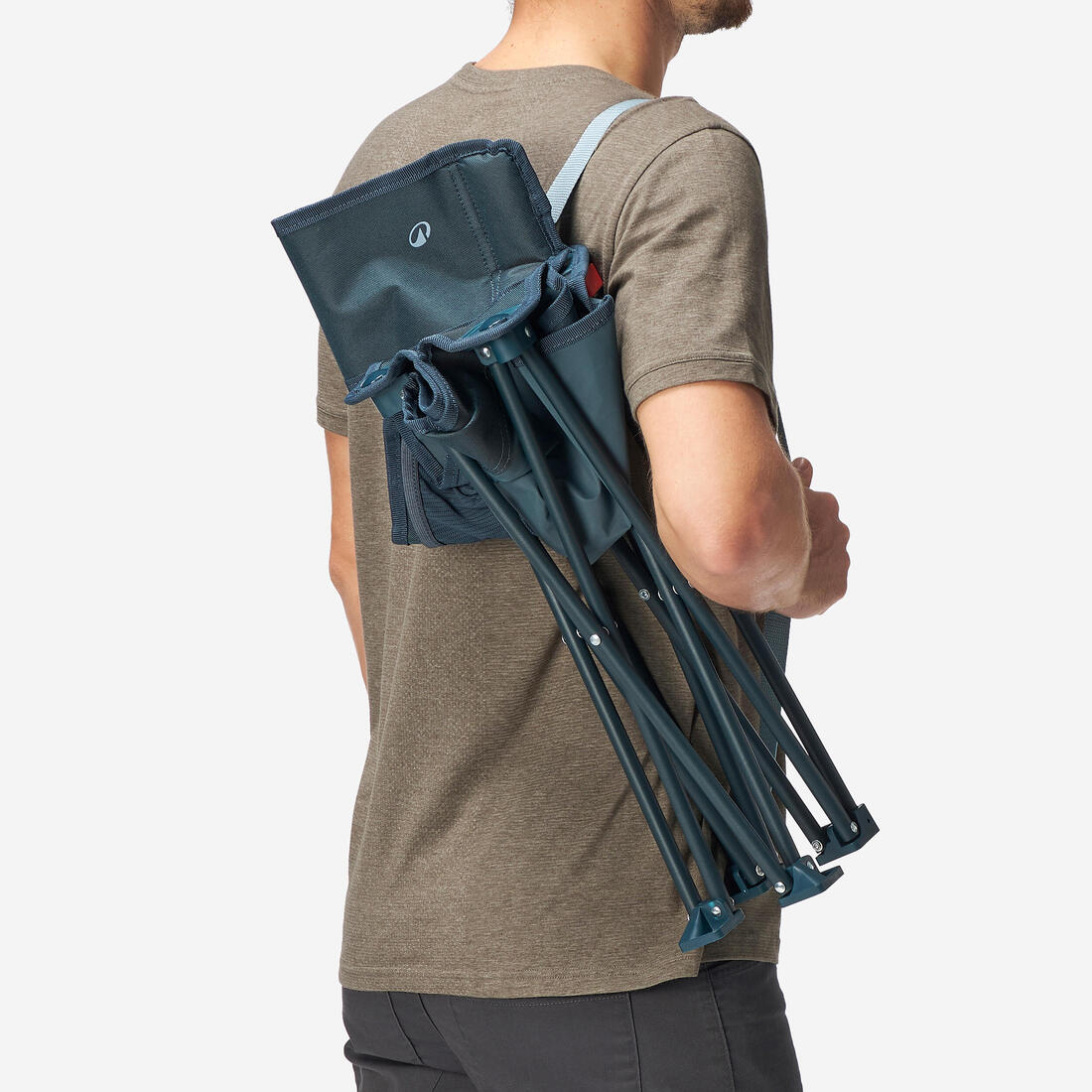 Chaise basse de camping, pliante et compacte, 100