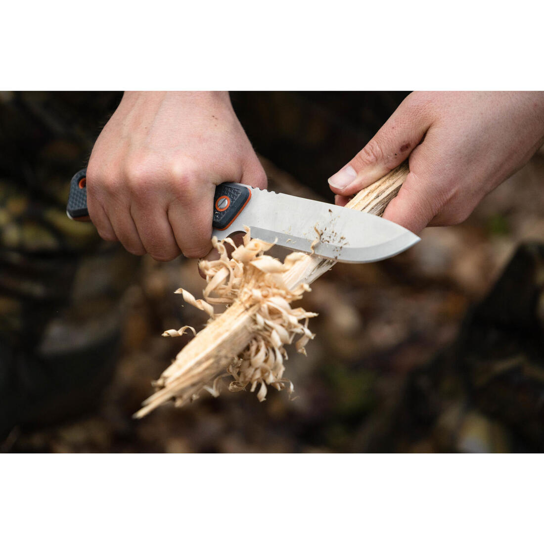 Couteau Chasse Fixe 9cm Grip noir Sika 90