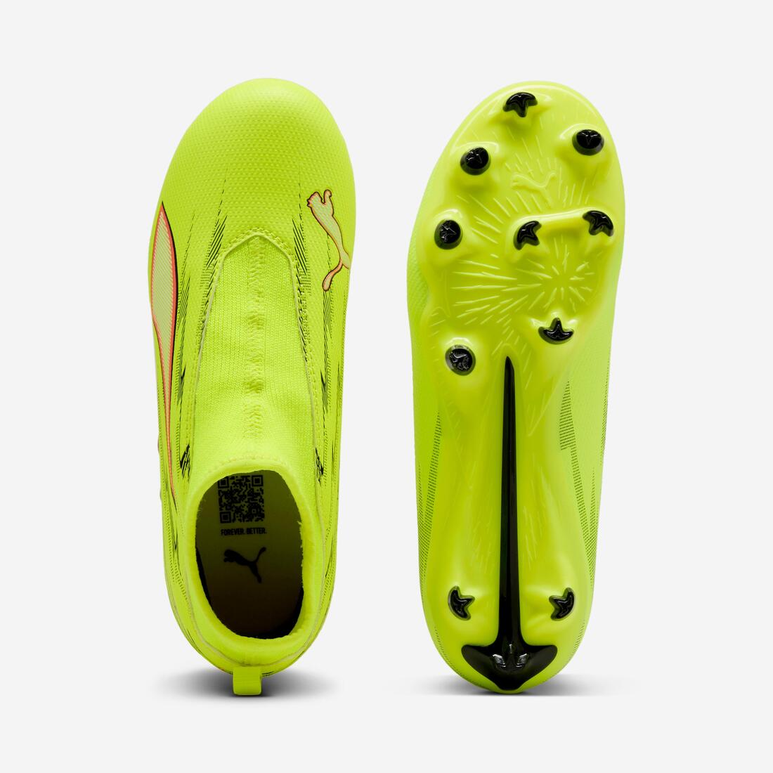 Chaussure ULTRA 6 MATCH Laceless FG/AG Enfant Jaune