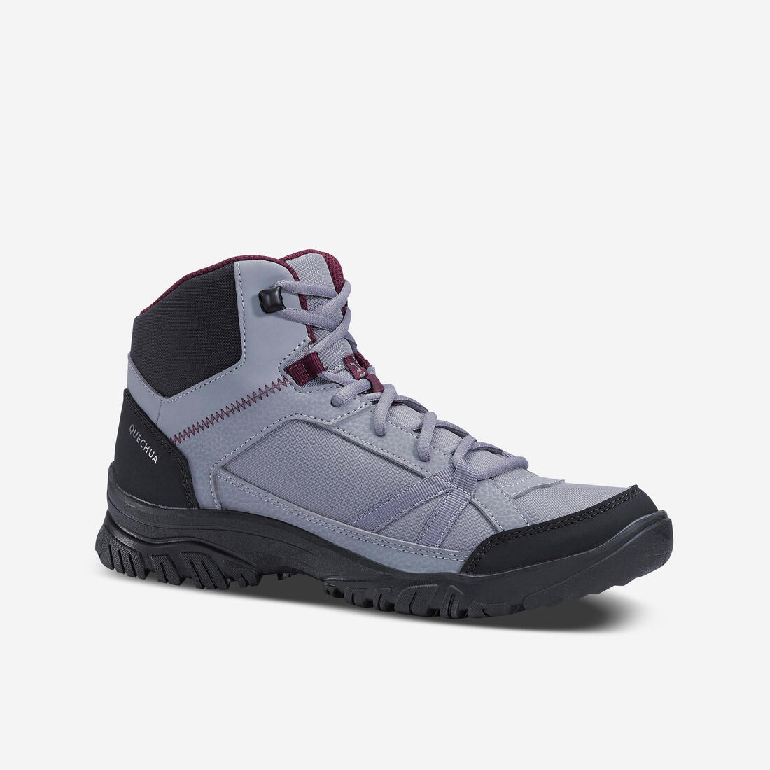 Chaussures de randonnée - NH100 Mid - Femme – gris tempête