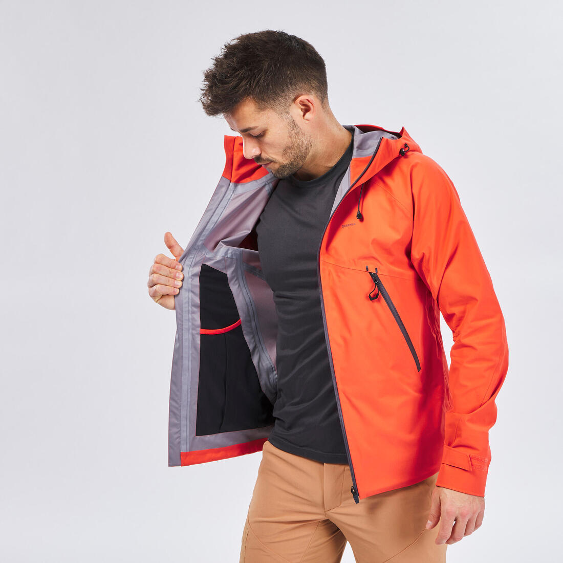 Veste de randonnée montagne imperméable homme, MH500