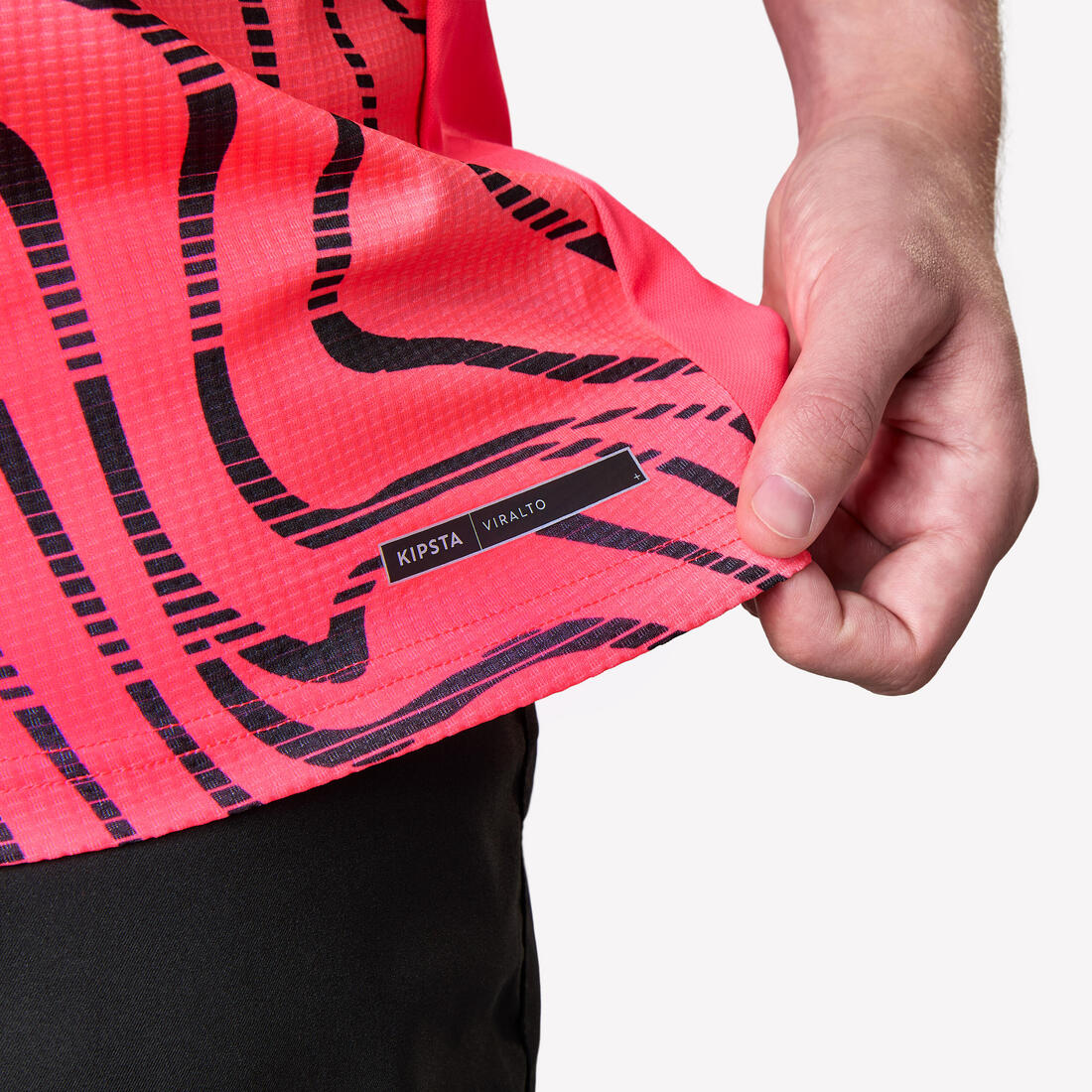 MAILLOT DE FOOTBALL ADULTE MANCHES COURTES VIRALTO TOPO ROSE FLUO &