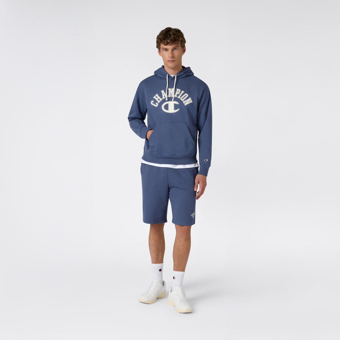 Sweat à capuche homme, Champion, bleu marine