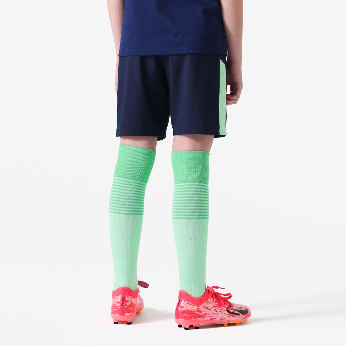 SHORT DE FOOTBALL ENFANT VIRALTO KIDS GRIS BANDE