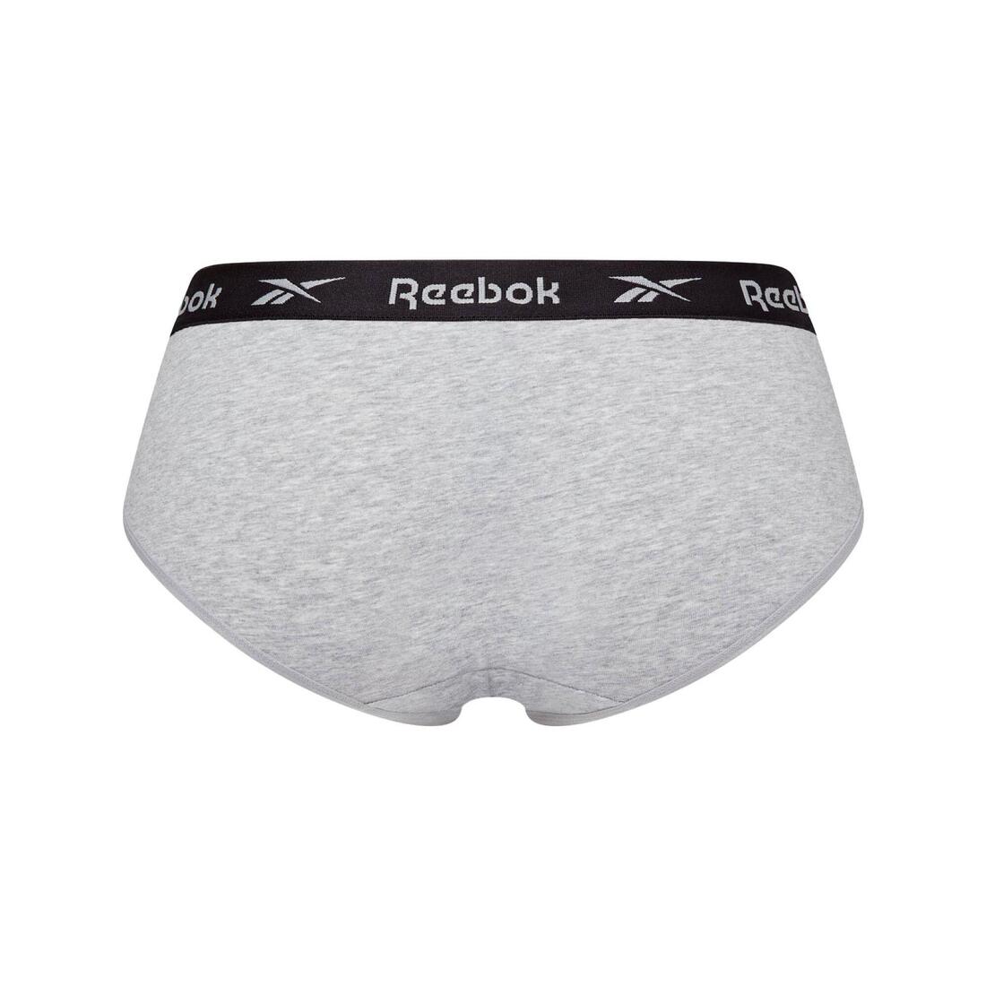 Lot de 3 culottes femme, noir/blanc/gris