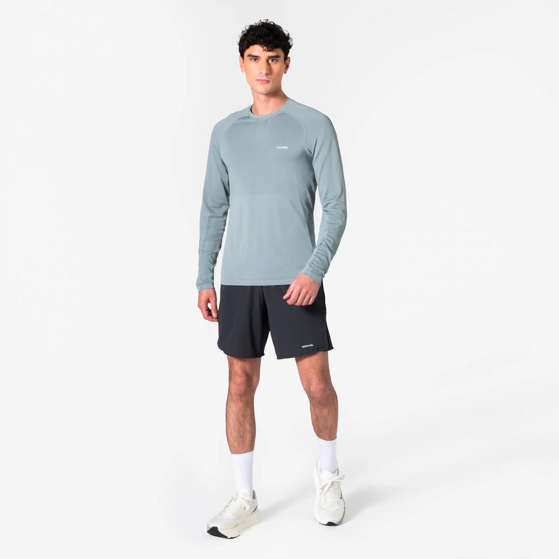 T-Shirt manches longues running sans couture Homme, KIPRUN Run 500
