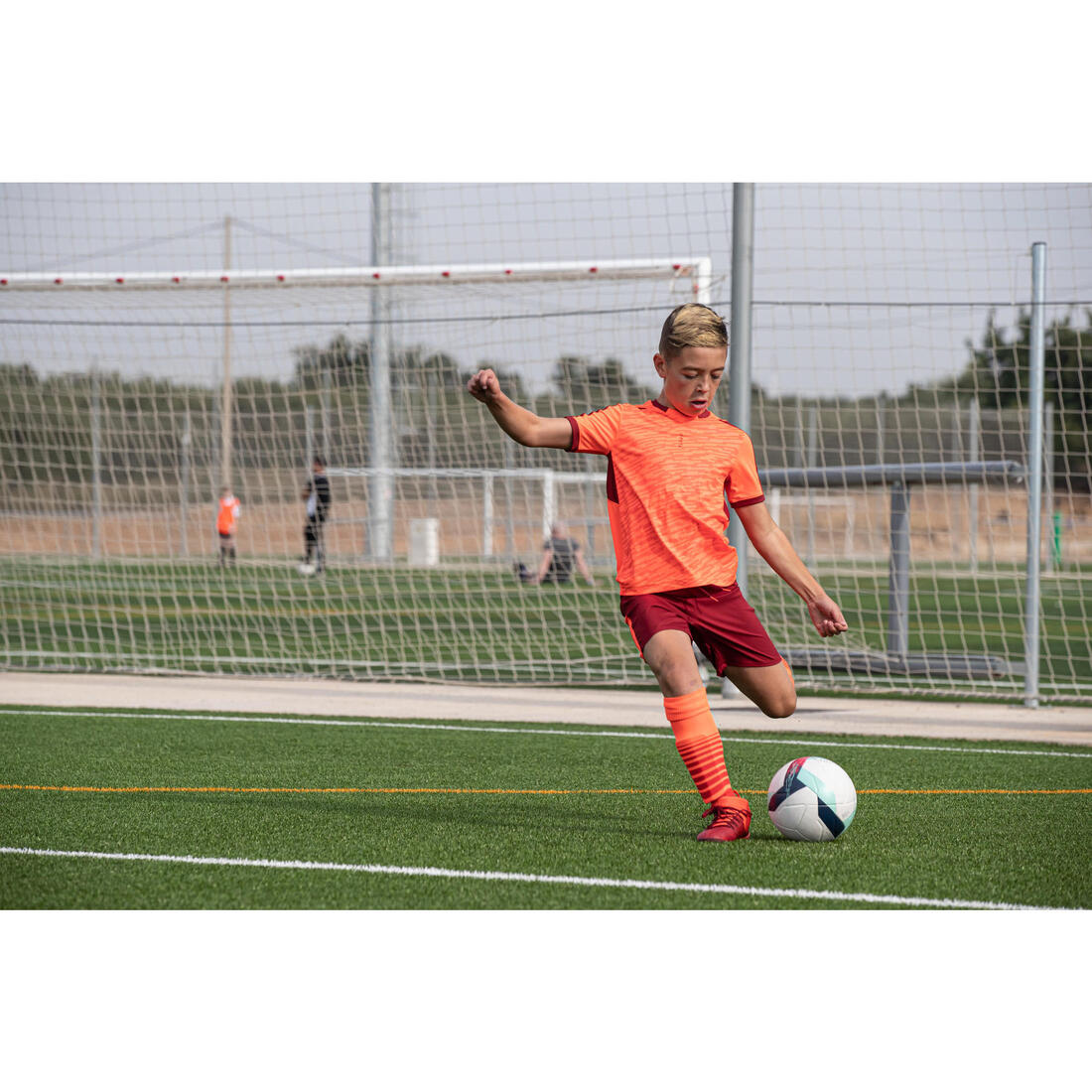Chaussettes de football rayée enfant viralto club jr marine