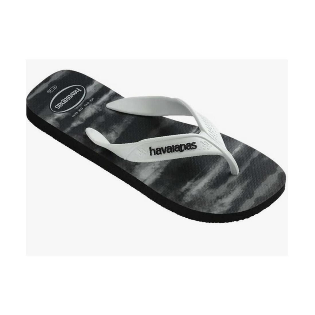 TONGS HAVAIANAS SURF BLACK WHITE POUR HOMME