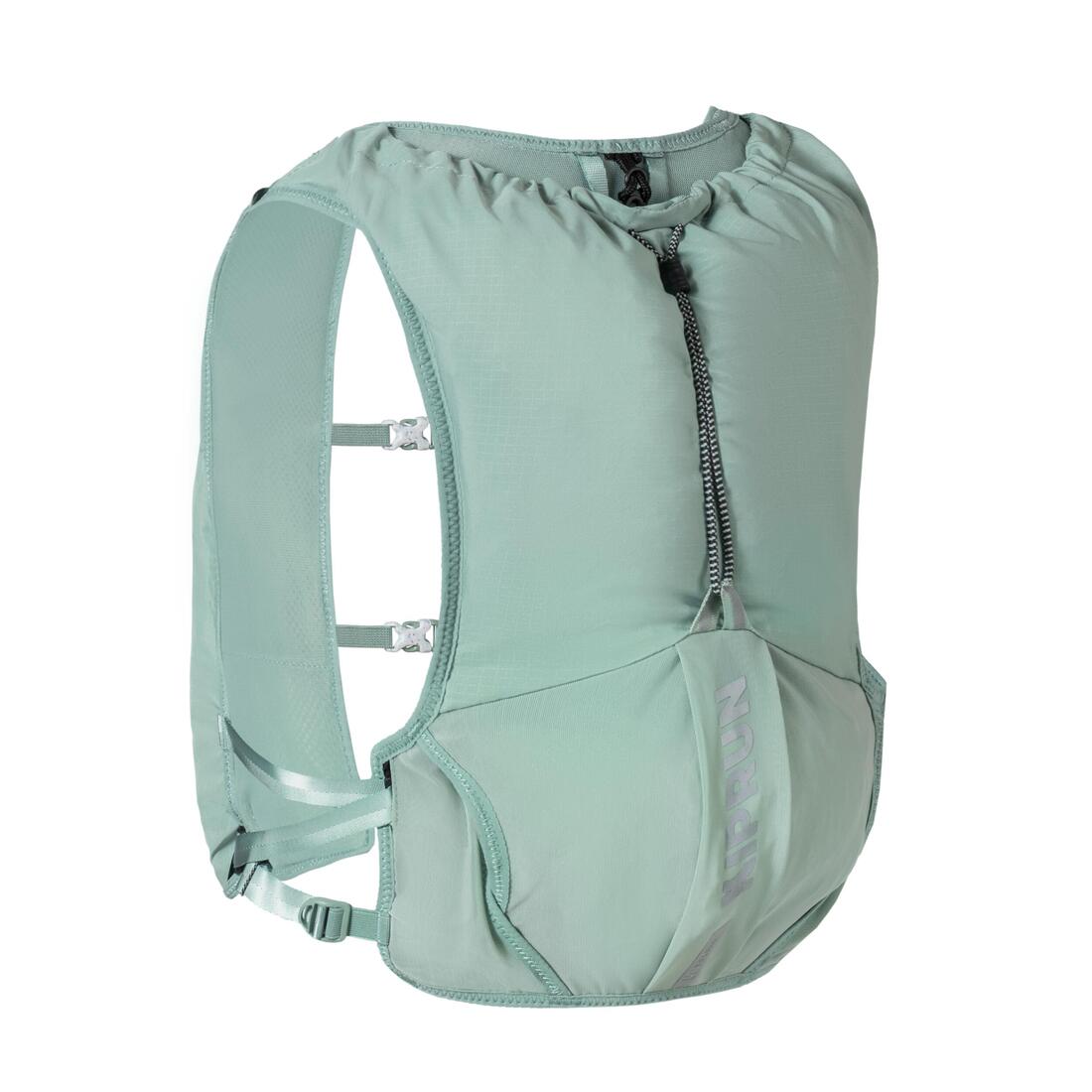 Sac trail running 5l turquoise - vendu avec poche à eau 1l