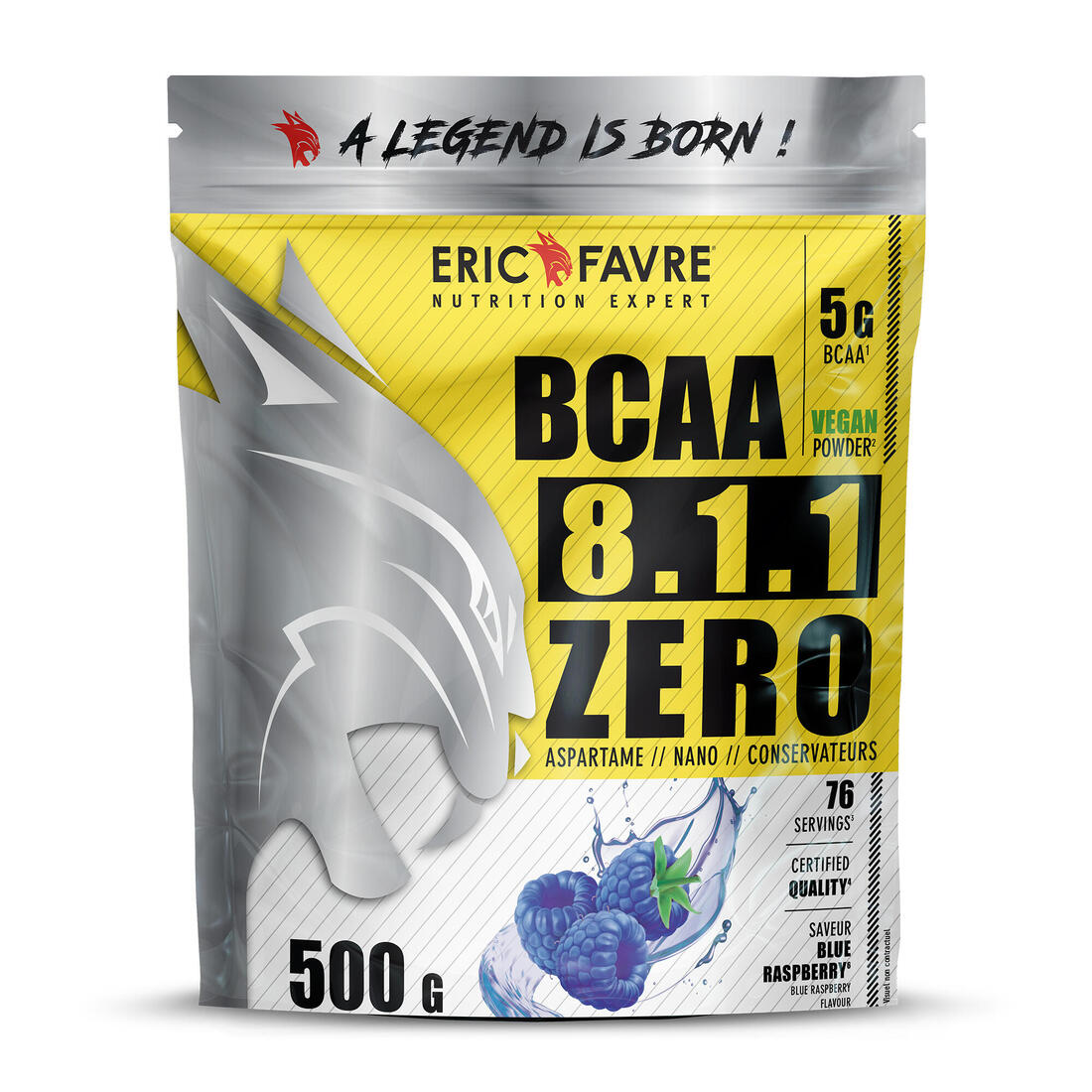 BCAA 8.1.1 ZERO VEGAN BLUE RAS