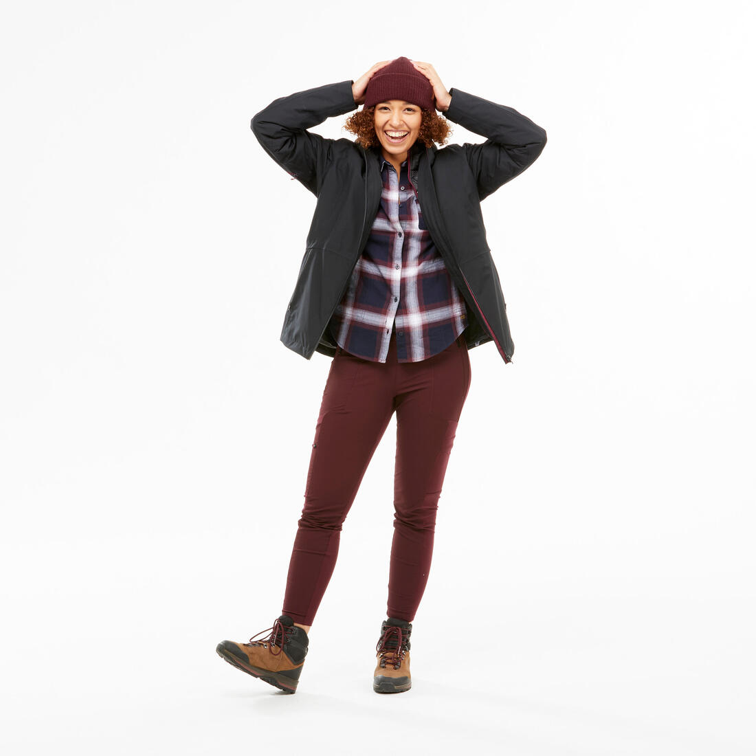 Veste 3en1 imperméable de randonnée - sh500 mountain -10°c - femme