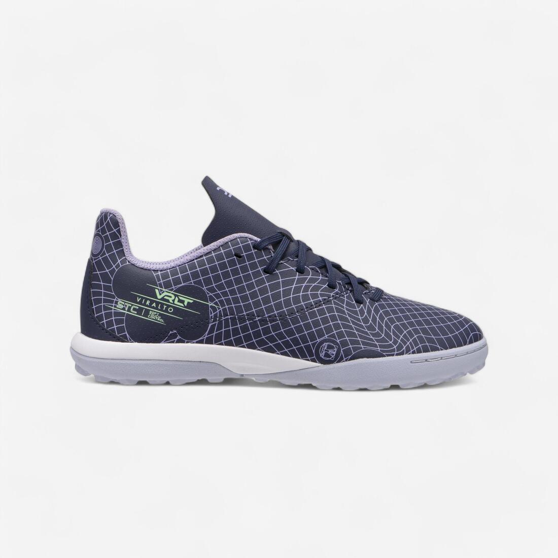 CHAUSSURES DE FOOTBALL ENFANT A LACETS VIRALTO I TURF TF NEBULA